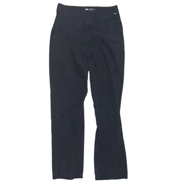 Vans Authentic Chino Pants - Black Relaxed Tapered Skatewear Fit - Picture 1 of 4